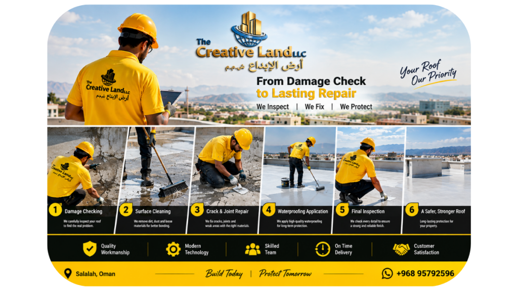 Roof Waterproofing in Dhofar, Oman: Complete Guide for Salalah, Taqah, Mirbat & Surrounding Areas